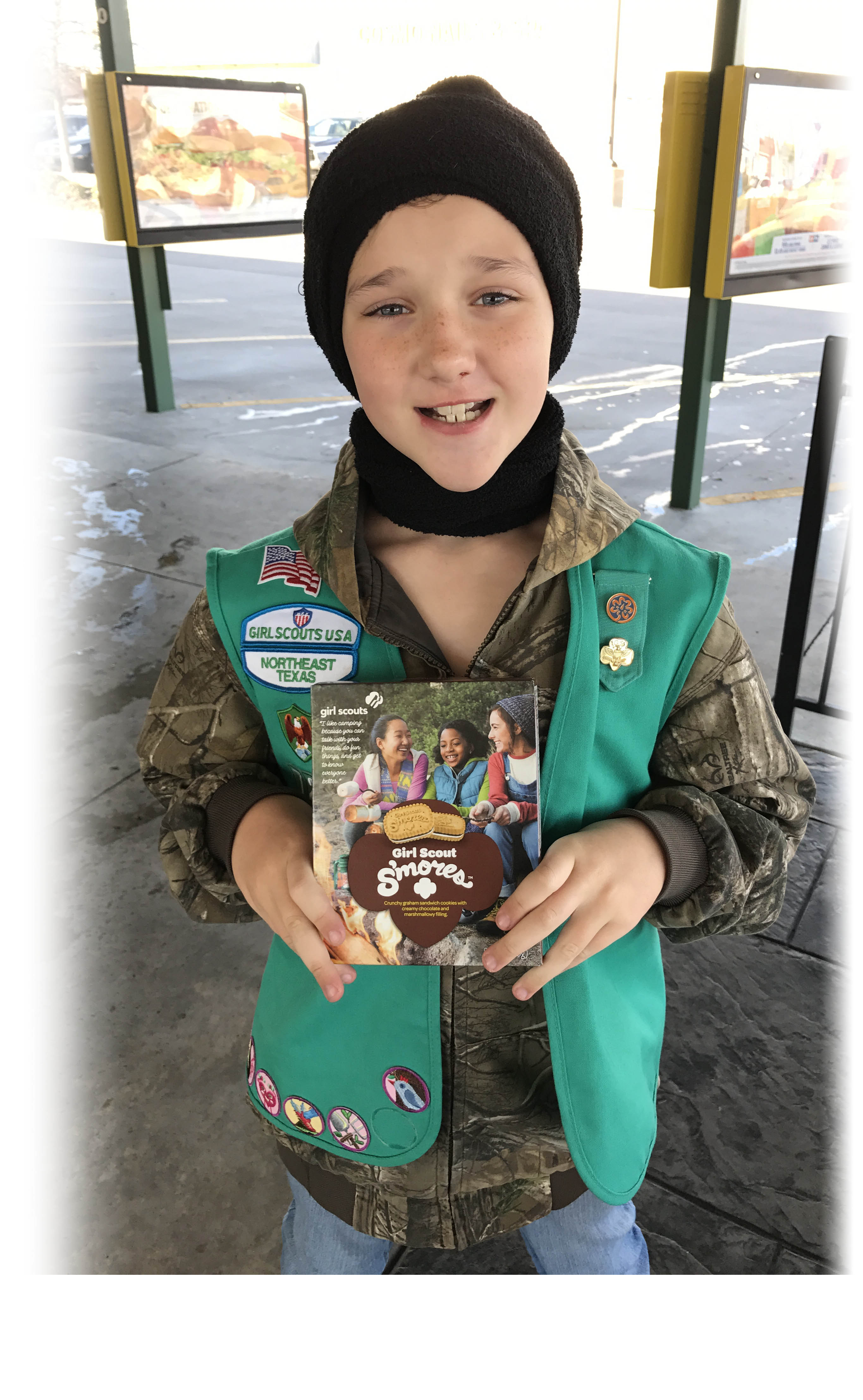 Rylee Sells Girl Scout Cookies Online And At Booth Sales
