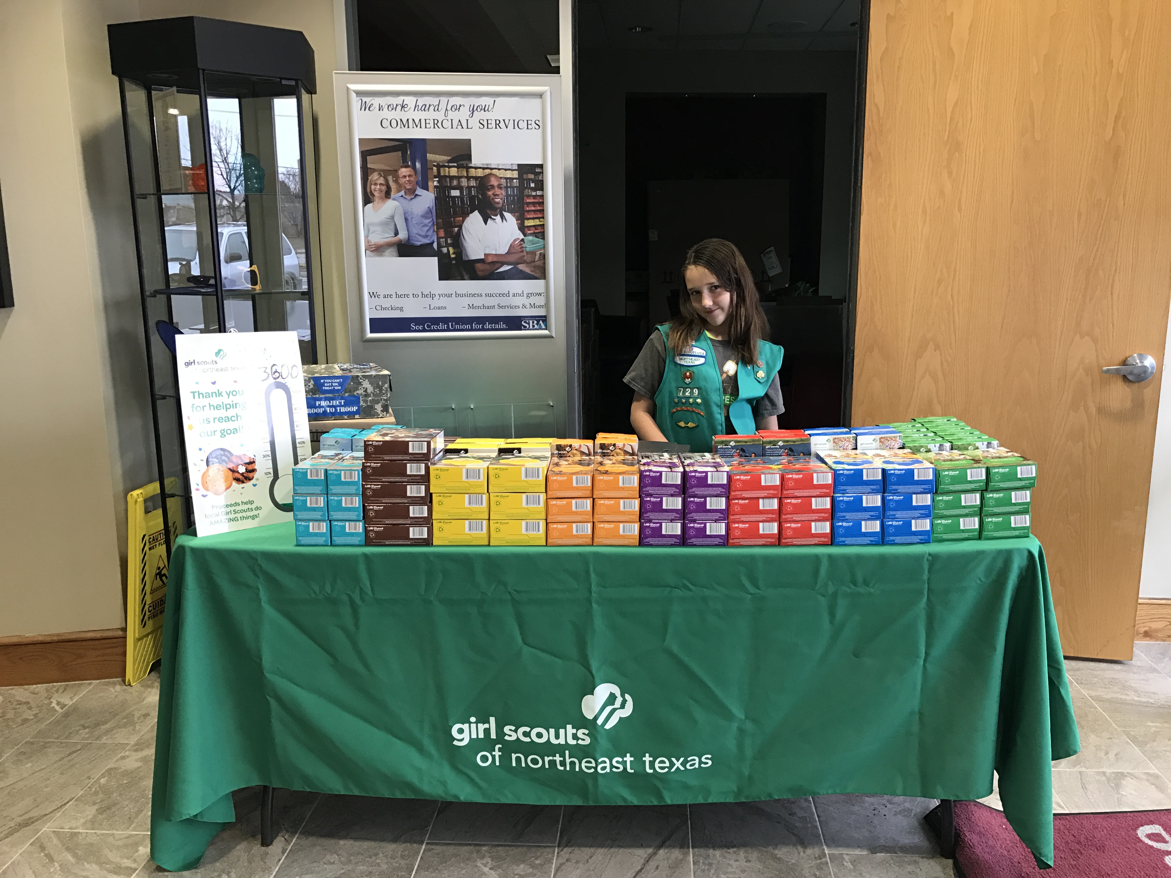 Selling Girl Scout cookies in 2017